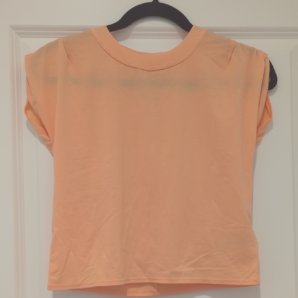 Athleta Light Orange Kids Tee